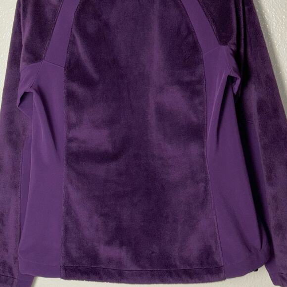 Rei Purple Plush Fleece Zip Up Jacket Mock Neck Women's XS Teddy Bear fuzzy - Picture 12 of 16